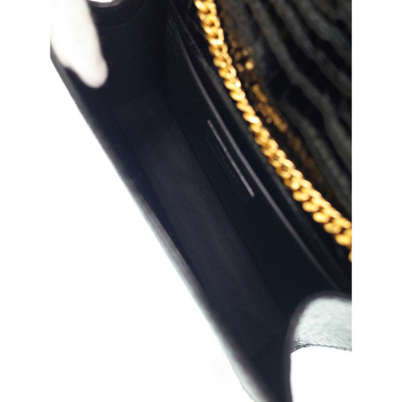 Saint Laurent Classic Kate Satchel Chain Shoulder Bag Black - Picture 3 of 9